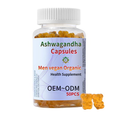 มังสวิรัติ Destress ผ่อนคลาย Gummies ความเครียด Gummies Ashwagandha OEM