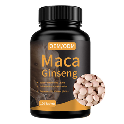อาหารเสริมโสม Maca เซ็กซี่แบบกำหนดเอง 120 เม็ด