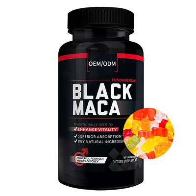 Hollycon Black Maca Root Supplement Boost Energy Stamina Gummies