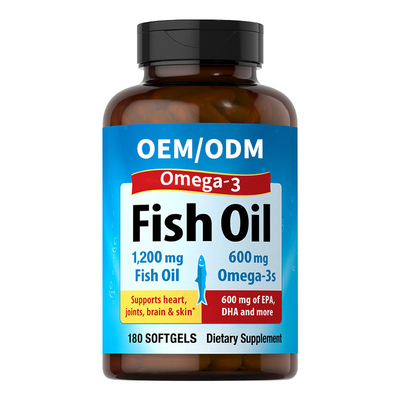 OEM Dietary Epa Dha อาหารเสริมน้ำมันปลาโอเมก้า 3 สำหรับ Adhd