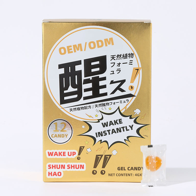 โลโก้ที่กำหนดเองอาหารเสริมสนับสนุนทางจิต OEM Wakeup Gel Candy