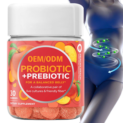 Gummies สกินแคร์และโปรไบโอติกของผู้หญิงส่งเสริมการย่อยอาหาร