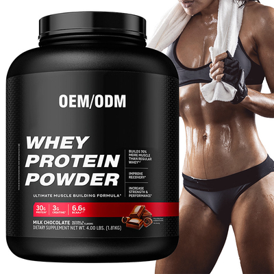 อาหารเสริมฉลากส่วนตัว OEM 1lb Isolate เวย์โปรตีนผง