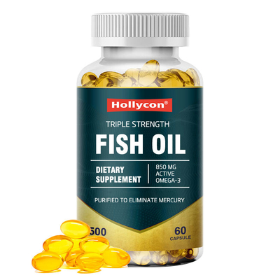ODM Fish Oil Softgels ผลิตภัณฑ์เสริมอาหารสนับสนุนการมองเห็นชะลอวัย