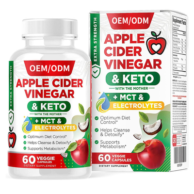 Extra Strength Apple Cider Vinegar Capsules อาหารเสริมปราศจากกลูเตน