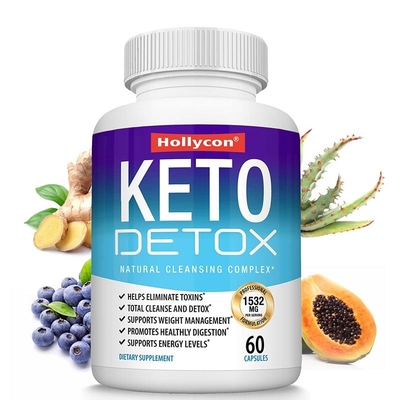 OEM Slimming Keto Capsules อาหารเสริมเพื่อสุขภาพสนับสนุนการเผาผลาญไขมัน