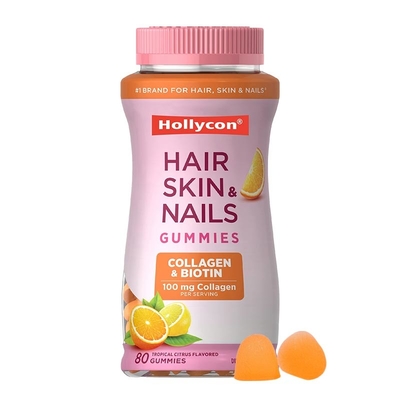 อาหารเสริม GMP Healthcare OEM รองรับสุขภาพผิวผมและเล็บ Gummies วิตามิน