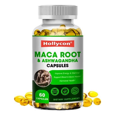 60 PCS Maca Root Capsules OEM อาหารเสริมชายคลีนรูม
