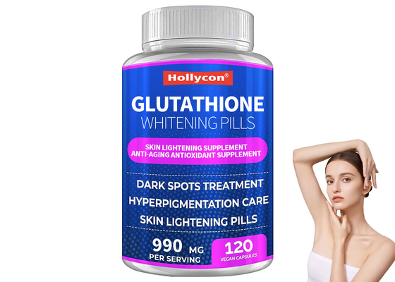 ODM กลูตาธิโอน ยาขาวผิว 120pcs ผิวเรียบ Anti-aging Antioxidant