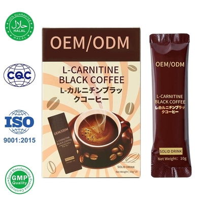 กาแฟดำ L- Carnitine Bulk Powder OEM สำหรับ Body Slimming