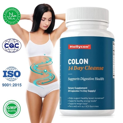 Colocn อาหารเสริมทําความสะอาด 14 วัน แคปซูลสะอาดเพื่อสนับสนุนสุขภาพทางเดินอาหาร
