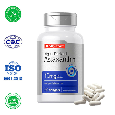 Astaxanthin Softgels การสนับสนุนหัวใจและระบบภูมิคุ้มกัน การเผาผลาญไขมัน