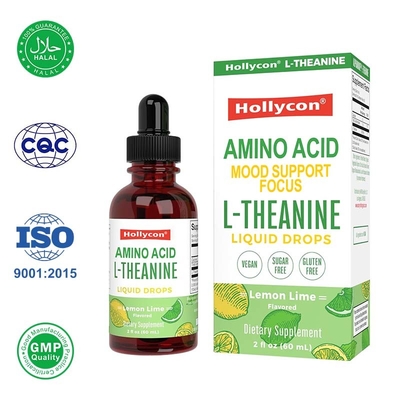 OEM L Theanine Liquid Drops ส่งเสริมการนอนหลับที่ดีขึ้นและบรรเทาความเครียด