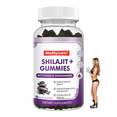 โรงงาน Shilajit อาหารเสริม ยางยางยางสําหรับการบรรเทาความเครียด พลังงานชีวิต