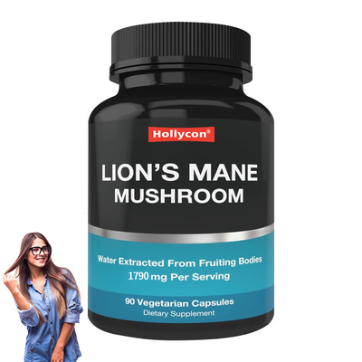 ซื้อปลีก OEM Lions Mane Mushroom Capsules ลดความเครียดและเพิ่มพลังงาน