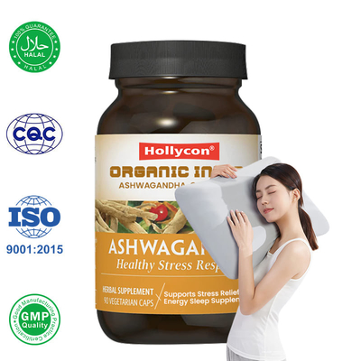 ขายปลีก อินเดีย แคปซูล Ashwagandha รสชาติอินเดีย ช่วยบรรเทาความเครียด พลังงานและหลับ