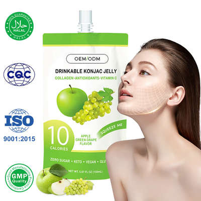 Konjac Jelly Infused With Collagen Drink อาหารเสริมคอลลาเจนสําหรับการควบคุมน้ําหนัก