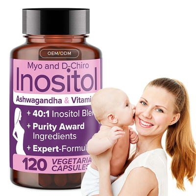 OEM Myo-Inositol และ D-Chiro อาหารเสริม Inositol สําหรับผู้หญิง