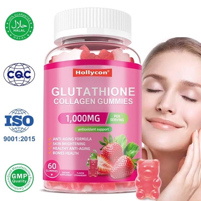 OEM Glutathione Collagen Gummies อาหารเสริมสําหรับการขาวผิว Glutathione Collagen Gummies